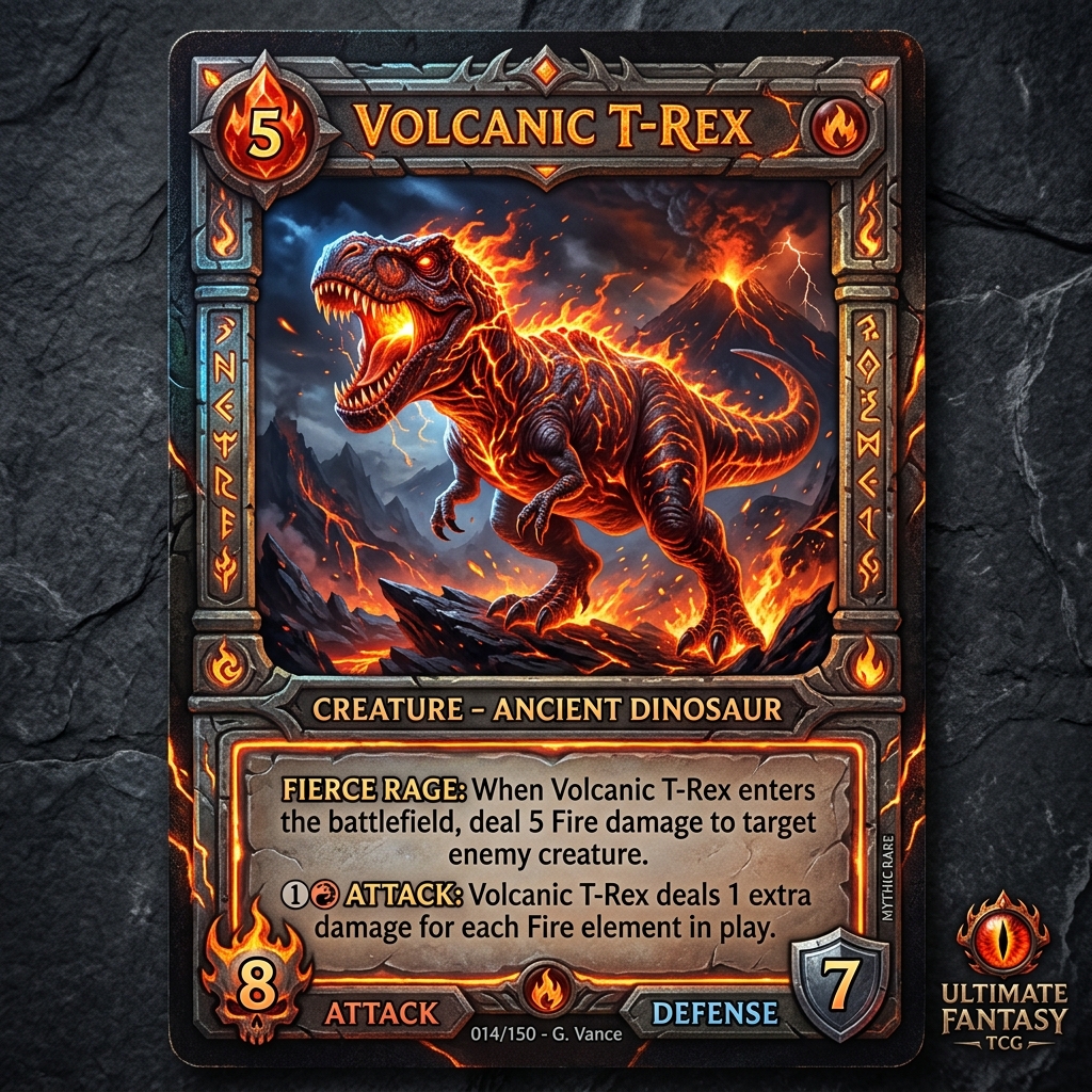 Tyrannosaurus Rex Card